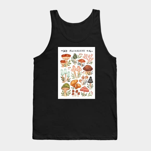 Mushrooms vol.2 Tank Top by Iz Ptica